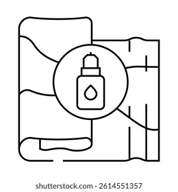 low impact dyes sustainable fashion line icon vector. low impact dyes sustainable fashion sign. isolated contour symbol black illustration