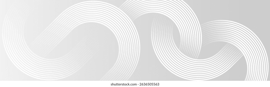 Low light gray abstract background. Soft geometric rounded lines. Dynamic shapes composition design pattern. High quality graphic. Futuristic templates, artwork, backdrop, banner, poster .
