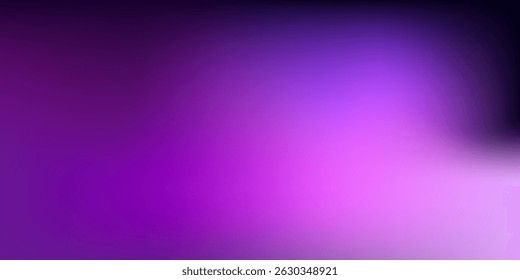 Low light pink - purple - black gradient colour smooth blurry design background. High quality graphic. Perfect for modern artwork, backdrop, banner, poster, templates, company, business.