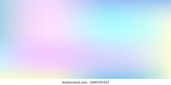 Low light pink - sky blue and yellow smooth gradient. Minimal blurry texture . Creating a dreamy and ethereal effect. Vector illustration eps10. Tranding background.