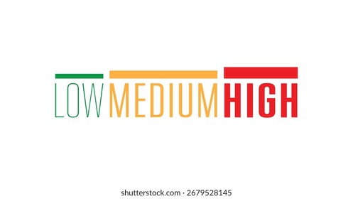Low-Max-Symbol auf weißem Hintergrund