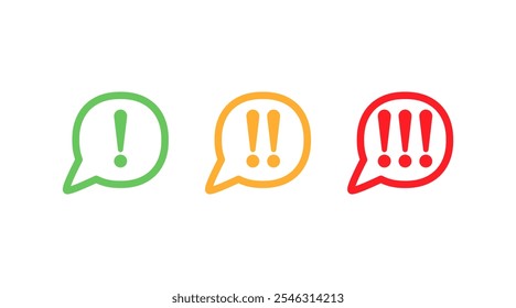 Bajo Mediano Icono de alta prioridad. Imagen Clipart aislada sobre fondo blanco