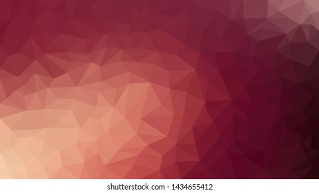 Low polly gradient a reddish-gold shades