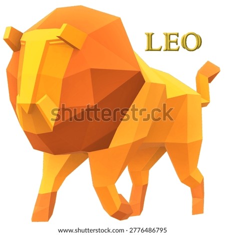 Low Poly 3D Lion Zodiac Leo Vector Illustration with Geometric Faceted Style.

Description:
A professional 3D low poly lion vector based on the image 12.jpg, featuring a vibrant orange and gold color palette with a modern geometric faceted aesthetic. This high-quality digital artwork is manually modeled to ensure clean lines and perfect scalability for any creative project. 

Horoscope enthusiasts and astrology bloggers are the primary buyers, using this asset for monthly forecast graphics or social media content. Graphic designers will find it ideal for creating bold logos, gaming avatars, or unique apparel prints. Educational publishers can implement this stylized animal in textbooks or infographics about wildlife and astronomy. Marketing agencies may purchase this to enhance branding for finance or security firms seeking a symbol of strength and leadership. 

The clean white background ensures easy integration into website hero sections or mobile app UI designs. This versatile piece offers a trendy, high-end feel for contemporary visual storytelling.