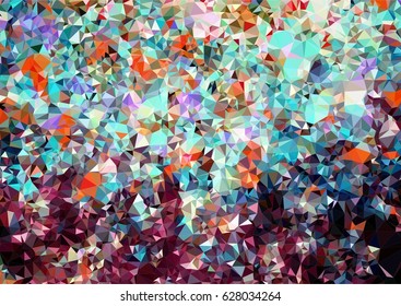 Low poly abstract art