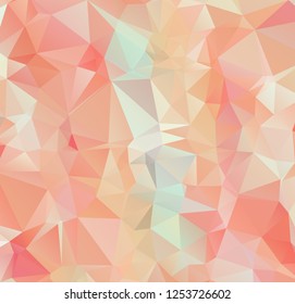 Low Poly abstract background with colorful triangular polygons with a brilliant