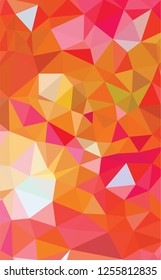 Low Poly abstract background with colorful triangular polygons with a brilliant
