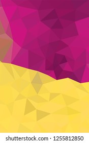 Low Poly abstract background with colorful triangular polygons with a brilliant