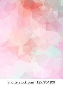 Low Poly abstract background with colorful triangular polygons with a brilliant