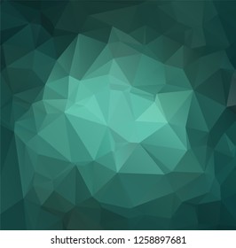 Low Poly abstract background with colorful triangular polygons with a brilliant