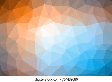 Bajo fondo polaco abstracto con coloridos polígonos triangulares con un brillante rango de colores.