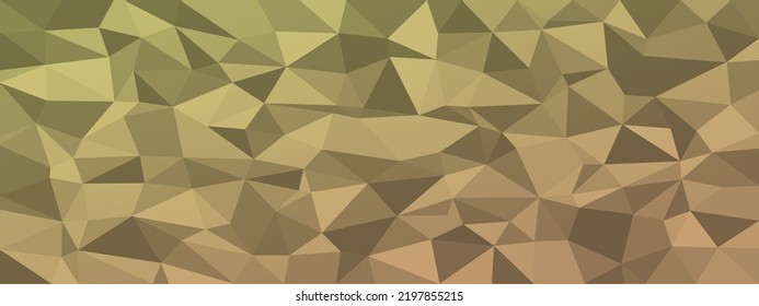 low poly abstract background. dark natural colors chaotic triangles of variable size and rotation. Minimalist layout for business card landing page wallpaper website brochure. Trendy vector eps10