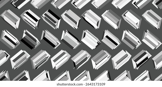 Low poly abstract background in dark grayscale shades. Perfect for modern design, branding, and digital art with a minimalist, edgy feel. Vector.