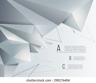 Low poly abstract background. Triangular vector illustration.