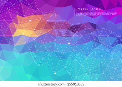 Low Poly Abstract Background Vector