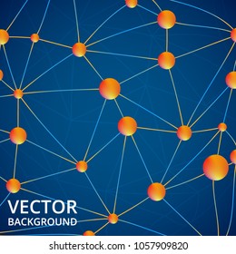 Low Poly abstract brochure, flyer, banner on dark geometric Background with light Lines.
Low poly vector illustration.
