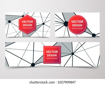 Low Poly abstract brochure, flyer, banner on white geometric Background with Lines.
Low poly vector illustration.
