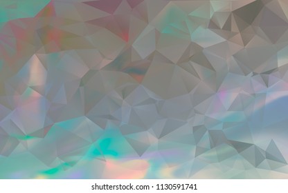 Low poly abstract colorful background consisting of triangles. Vector art