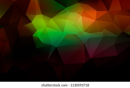Low poly abstract colorful background consisting of triangles. Vector art
