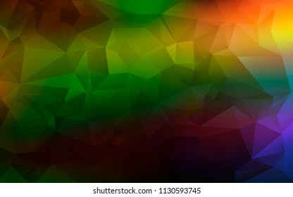 Low poly abstract colorful background consisting of triangles. Vector art