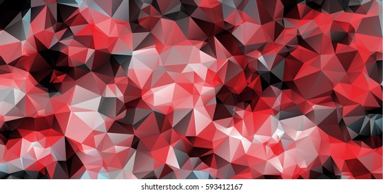 Low poly abstract colorful background consisting of triangles. Vector art.