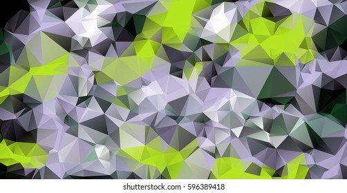Low poly abstract colorful background consisting of triangles. Vector art.