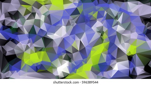 Low poly abstract colorful background consisting of triangles. Vector art.