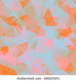 Low poly abstract colorful background consisting of triangles. Vector art.