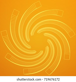 Low poly abstract futuristic architecture wireframe mesh background. Scinece and tech vector illustration.