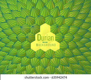 Low poly abstract geometric durian shape pattern background