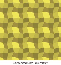 Low poly abstract geometric yellow seamless background