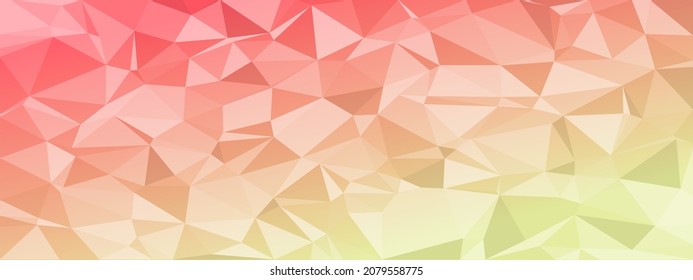low poly abstract modern background. bright colors chaotic triangles of variable size and rotation. Minimalist layout for business card landing page wallpaper website brochure. Trendy vector eps10