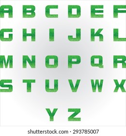 low poly alphabet letters vector illustration design