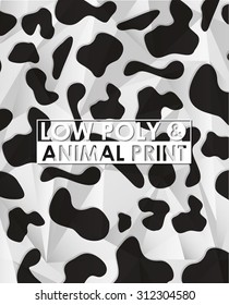 low poly animal print design, vector illustration eps10 graphic 