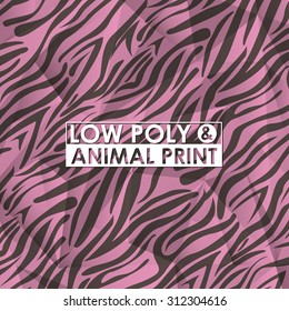 low poly animal print design, vector illustration eps10 graphic 