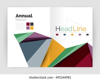 Low poly annual report template
