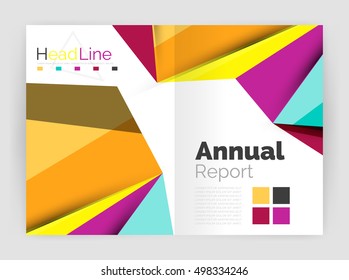 Low poly annual report template