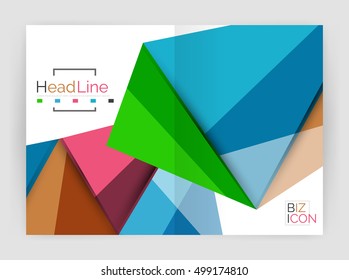 Low poly annual report template