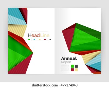 Low poly annual report template