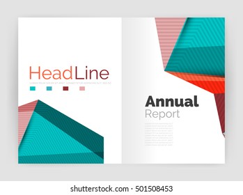 Low poly annual report template
