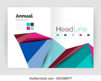 Low poly annual report template