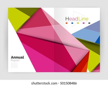 Low poly annual report template