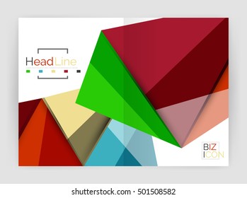 Low poly annual report template