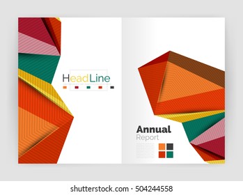 Low poly annual report template