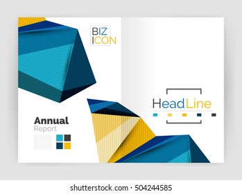Low poly annual report template