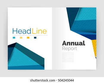 Low poly annual report template