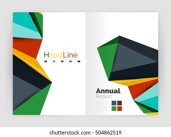 Low poly annual report template