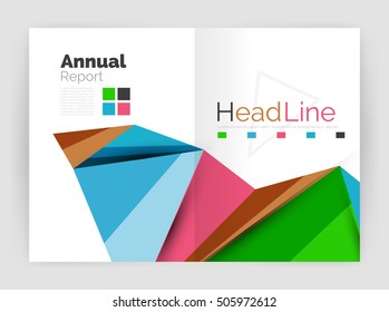 Low poly annual report template