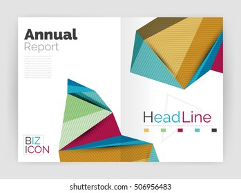 Low poly annual report template