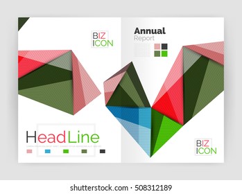 Low poly annual report template